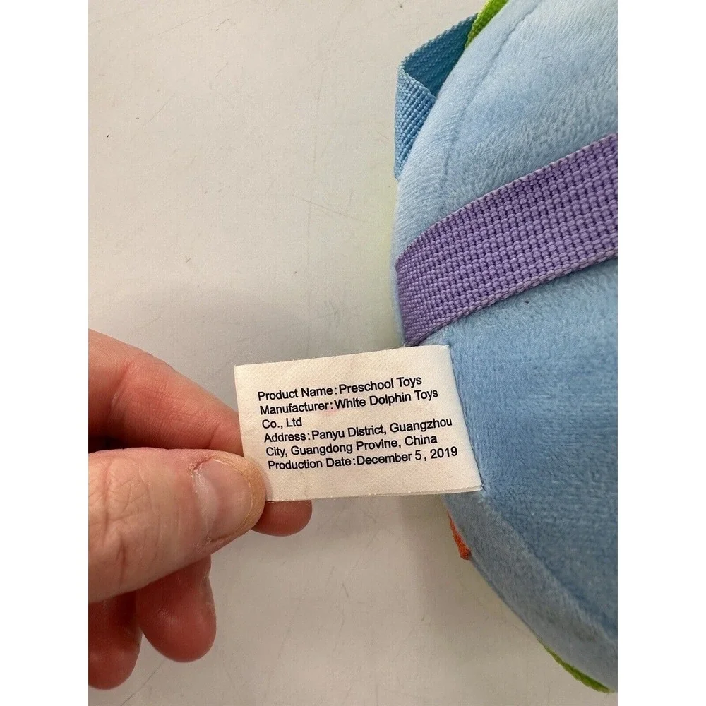 Baby Shark Sensory Buckle Toy Toddlers‎ By White Dolphin Plush Numbers Buckle